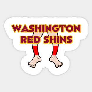 Washington Red Shins Sticker